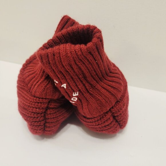 Burgundy Alabama Crimson Tide Knit Booties Slipper Socks - Picture 4 of 4